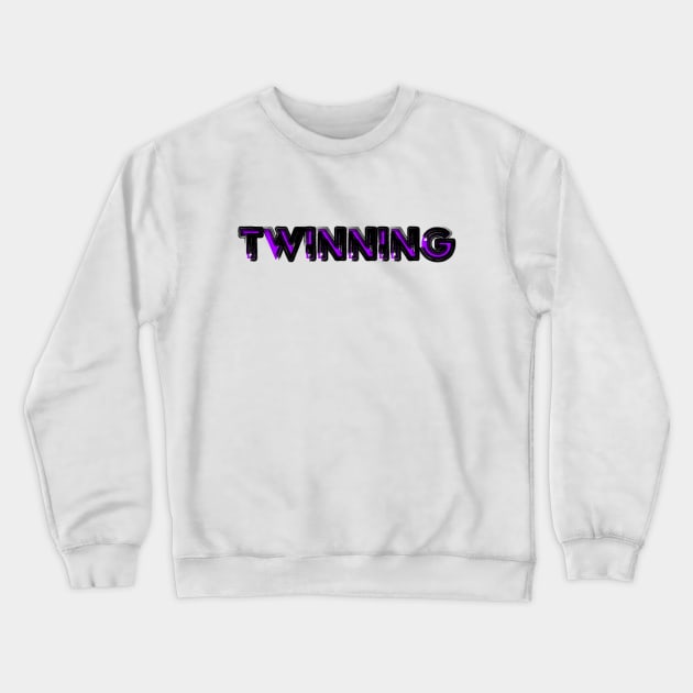 Twinning Purple Crewneck Sweatshirt by LahayCreative2017
